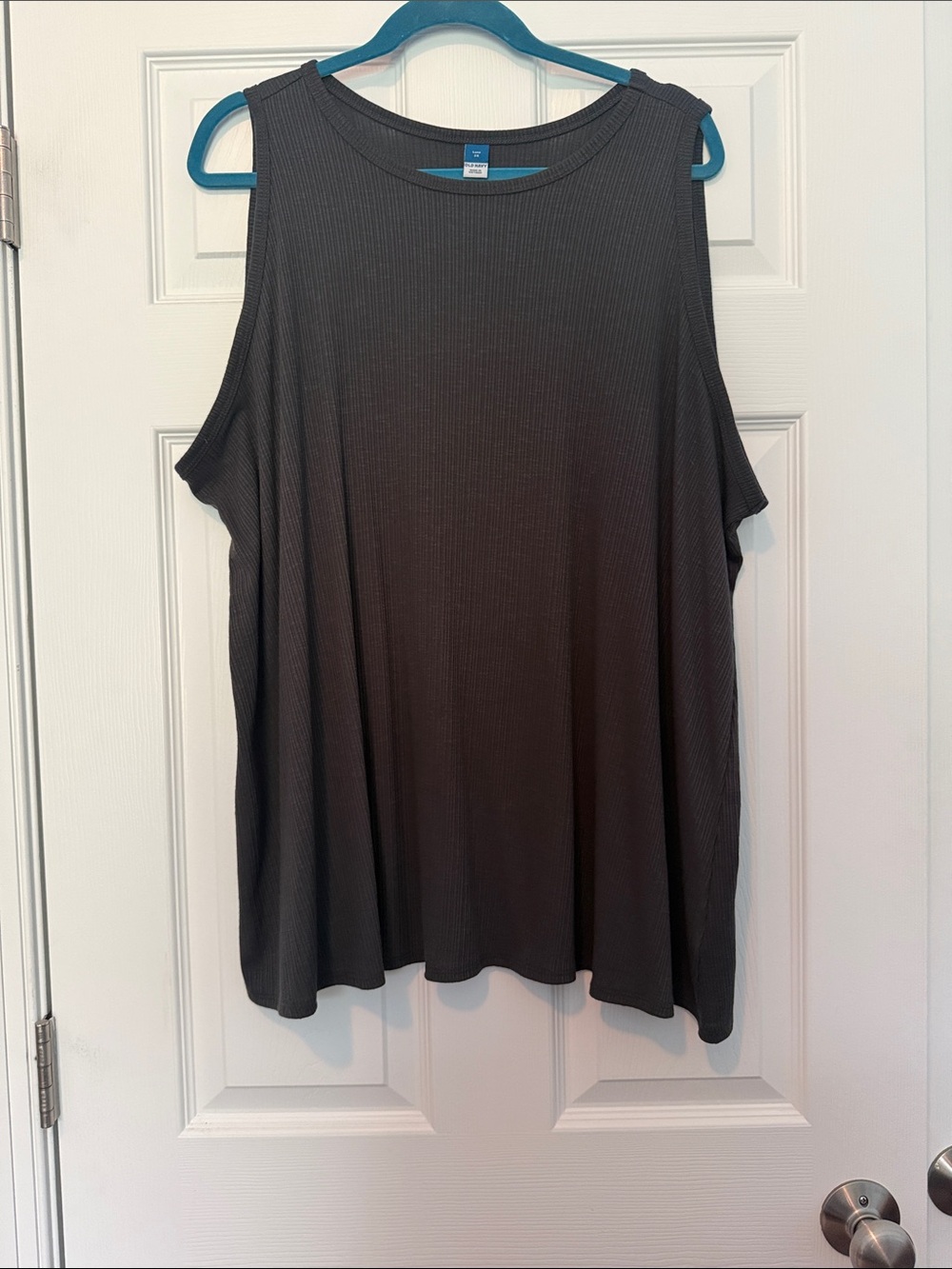 Women's Ribbed Tank Top - Charcoal